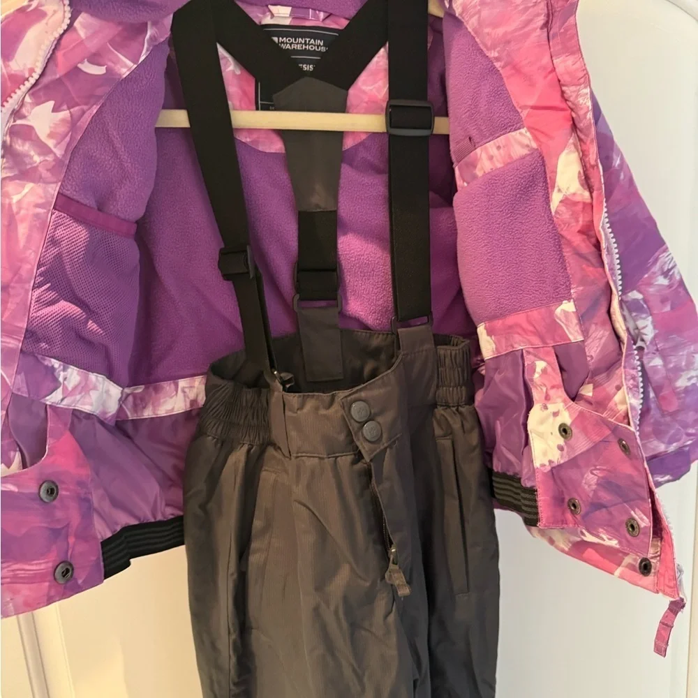 Girls ski snow jacket pants sz 5-6